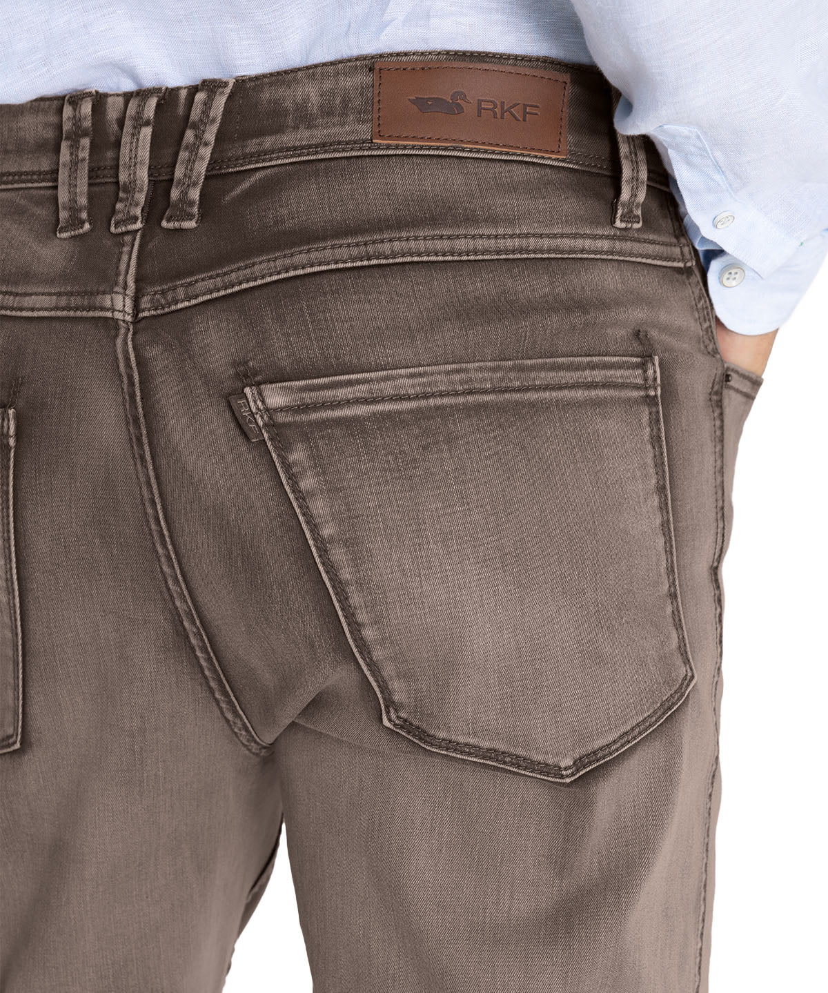 Jeans Algodón Orgánico Hombre Baycolor Café Rockford