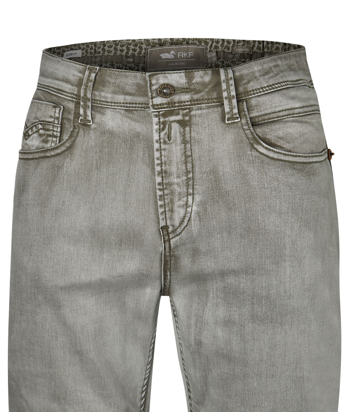 Jeans Algodón Orgánico Hombre Baycolor Verde Rockford