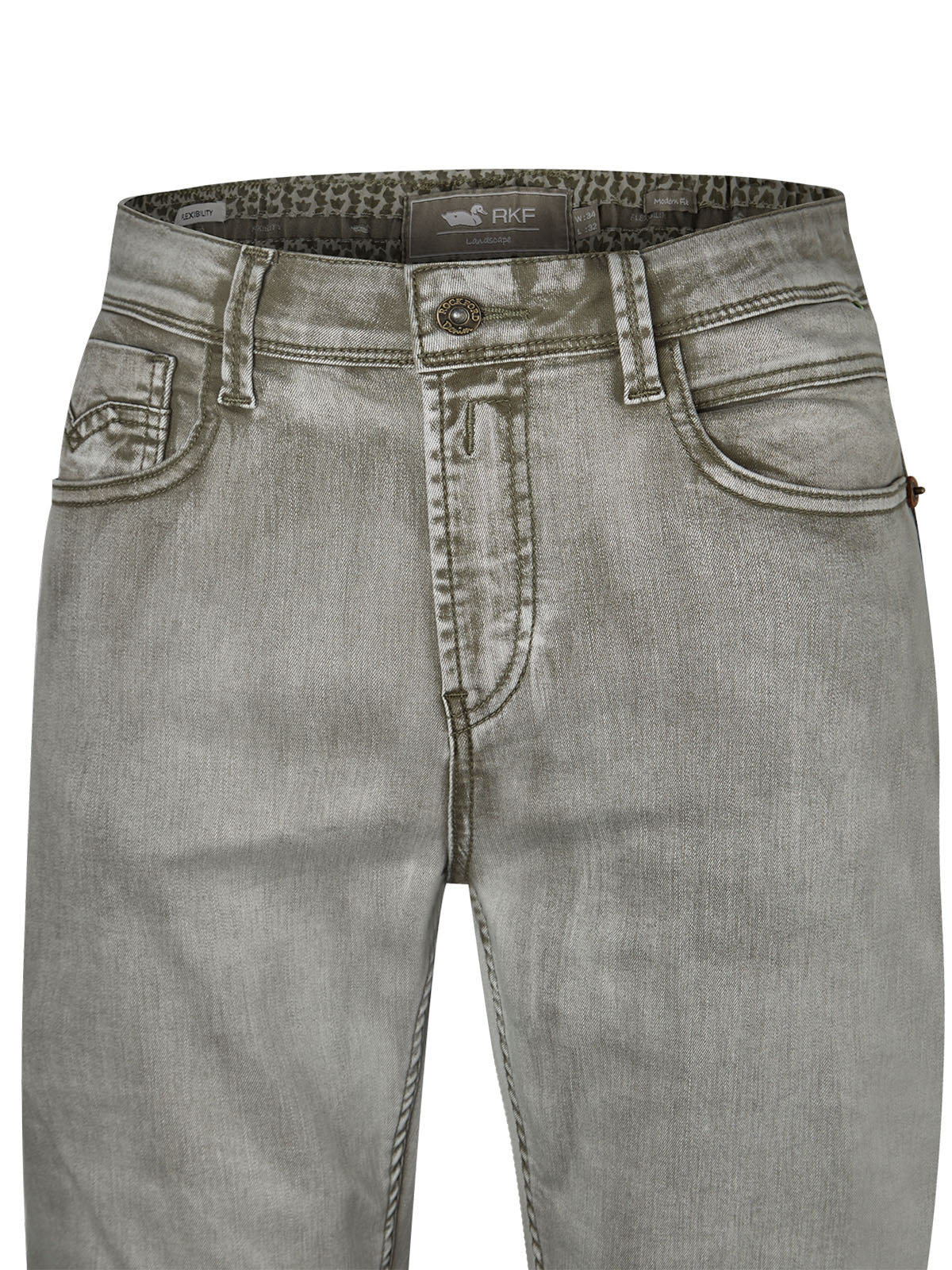 Jeans Algodón Orgánico Hombre Baycolor Verde Rockford