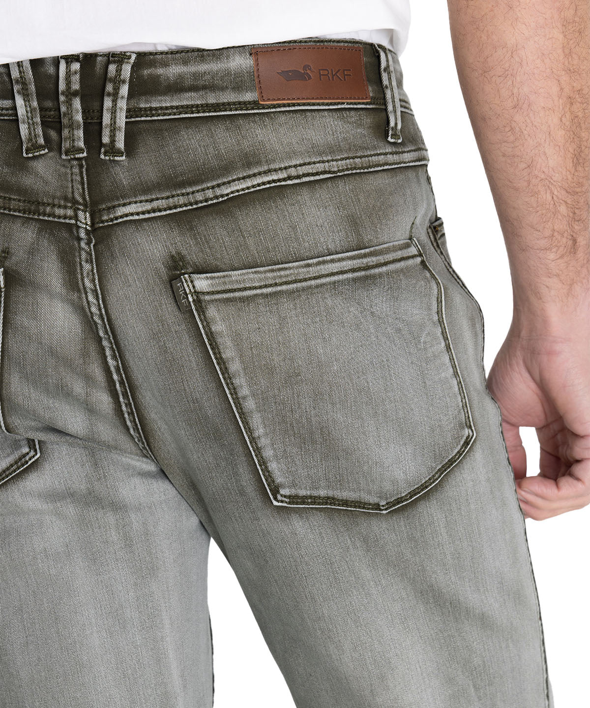 Jeans Algodón Orgánico Hombre Baycolor Verde Rockford