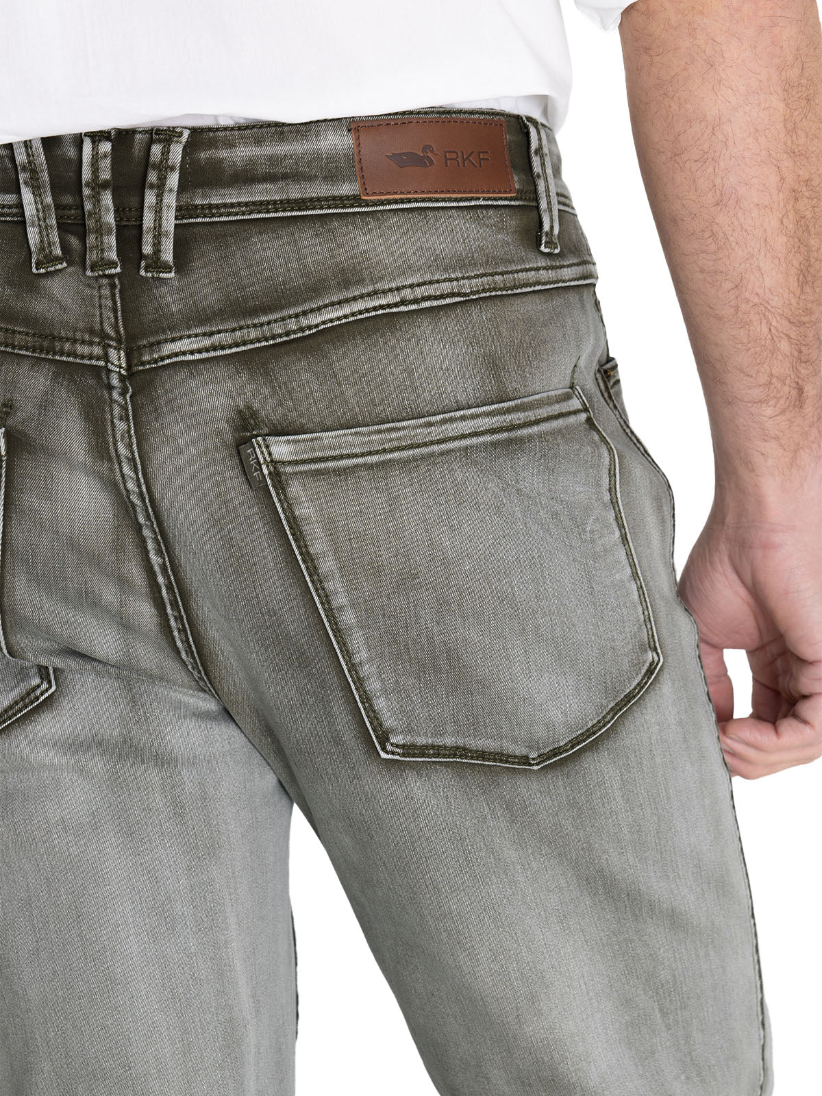 Jeans Algodón Orgánico Hombre Baycolor Verde Rockford