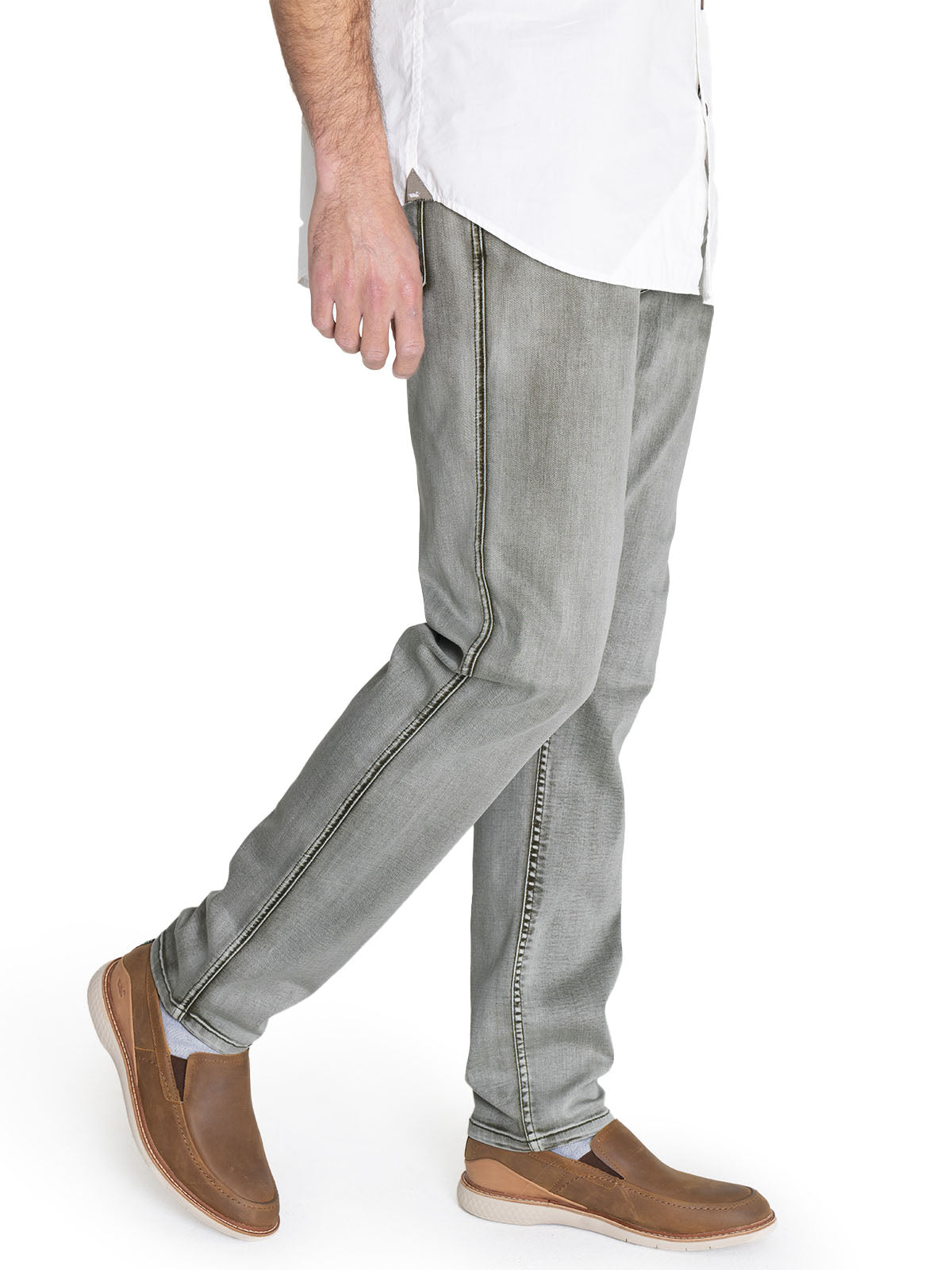 Jeans Algodón Orgánico Hombre Baycolor Verde Rockford