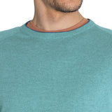 Sweater Algodón Orgánico Hombre Angri Celeste Rockford