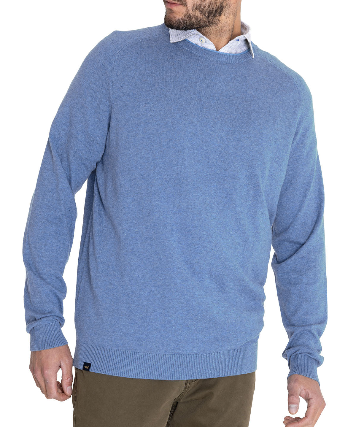 Sweater Algodón Orgánico Hombre Angri Azul Rockford