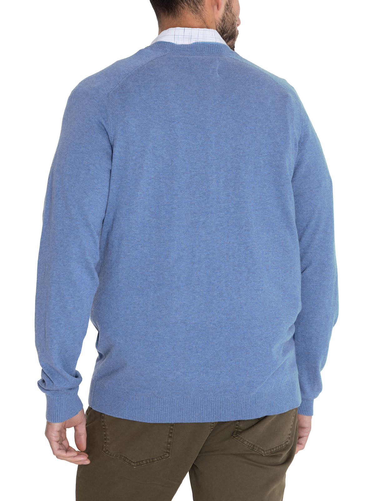 Sweater Algodón Orgánico Hombre Angri Azul Rockford