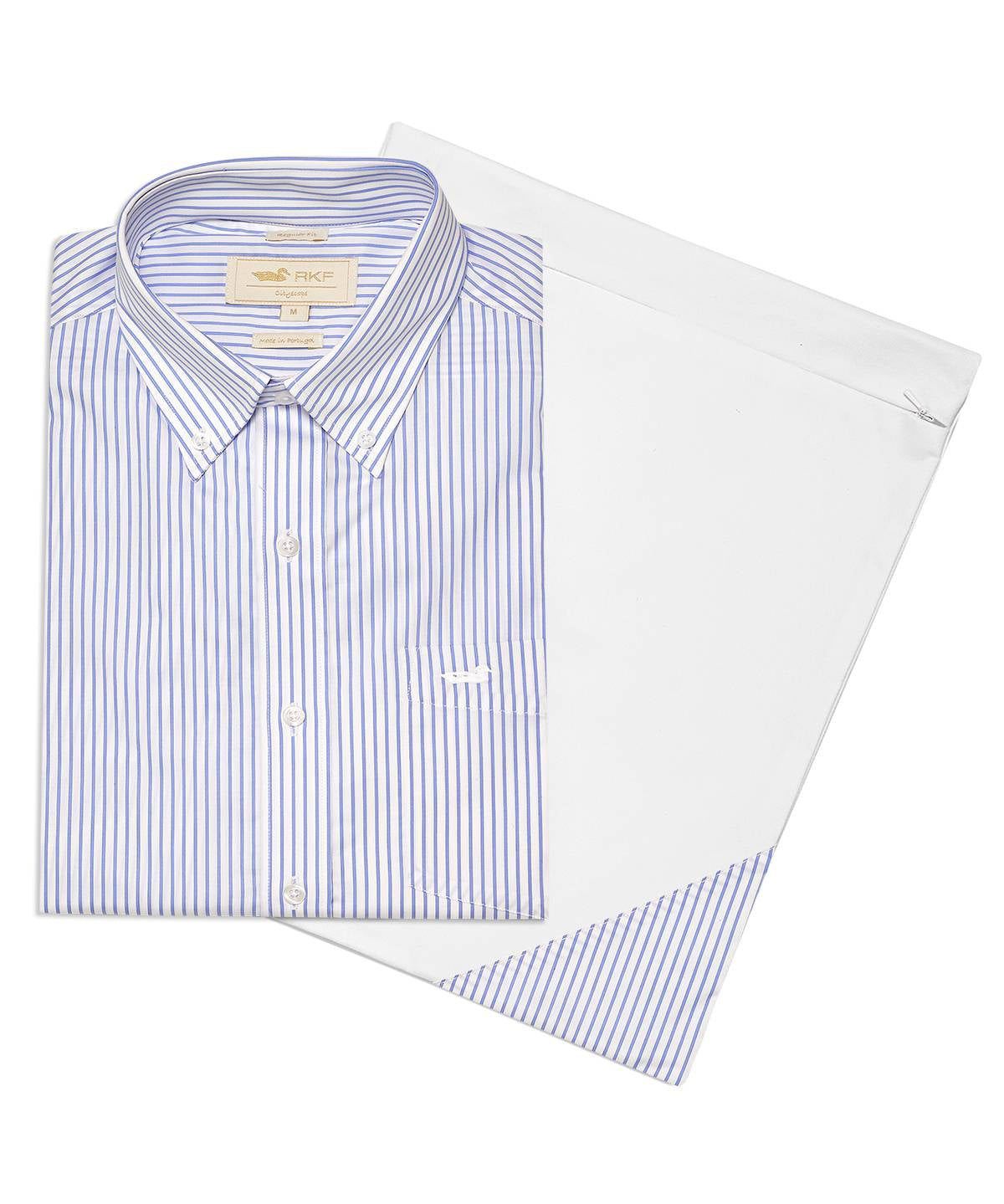 Camisa Cuello Button-Down Hombre Easyiron Celeste Rockford