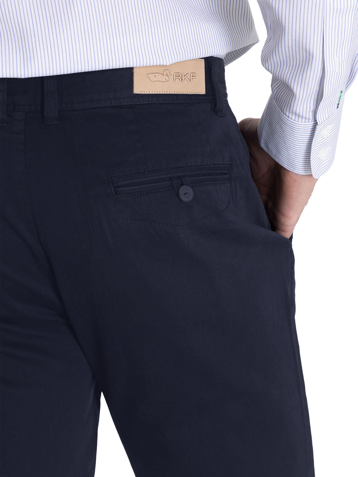 Pantalón Tencel Hombre Napoli Azul Rockford