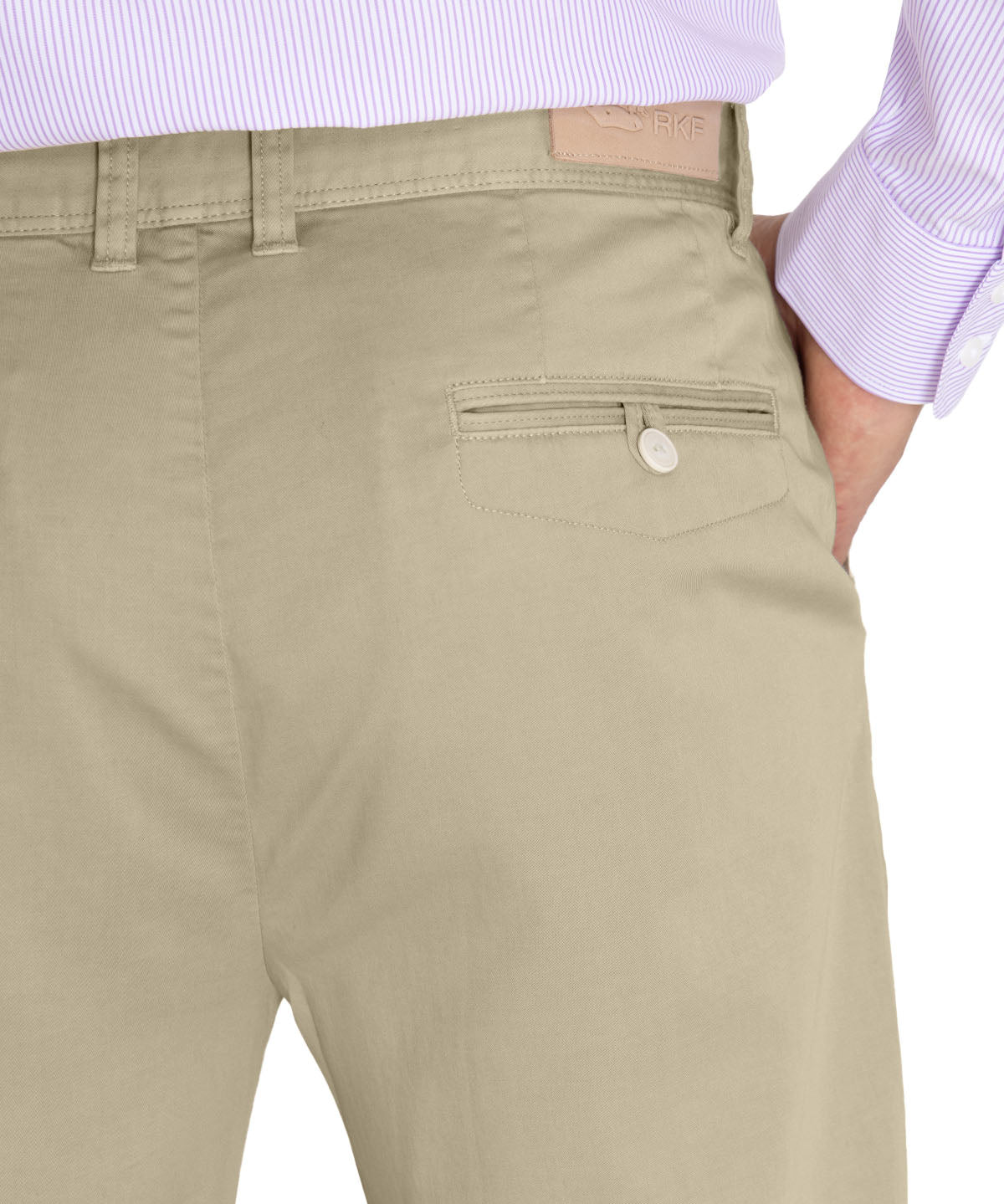 Pantalón Tencel Hombre Napoli Beige Rockford