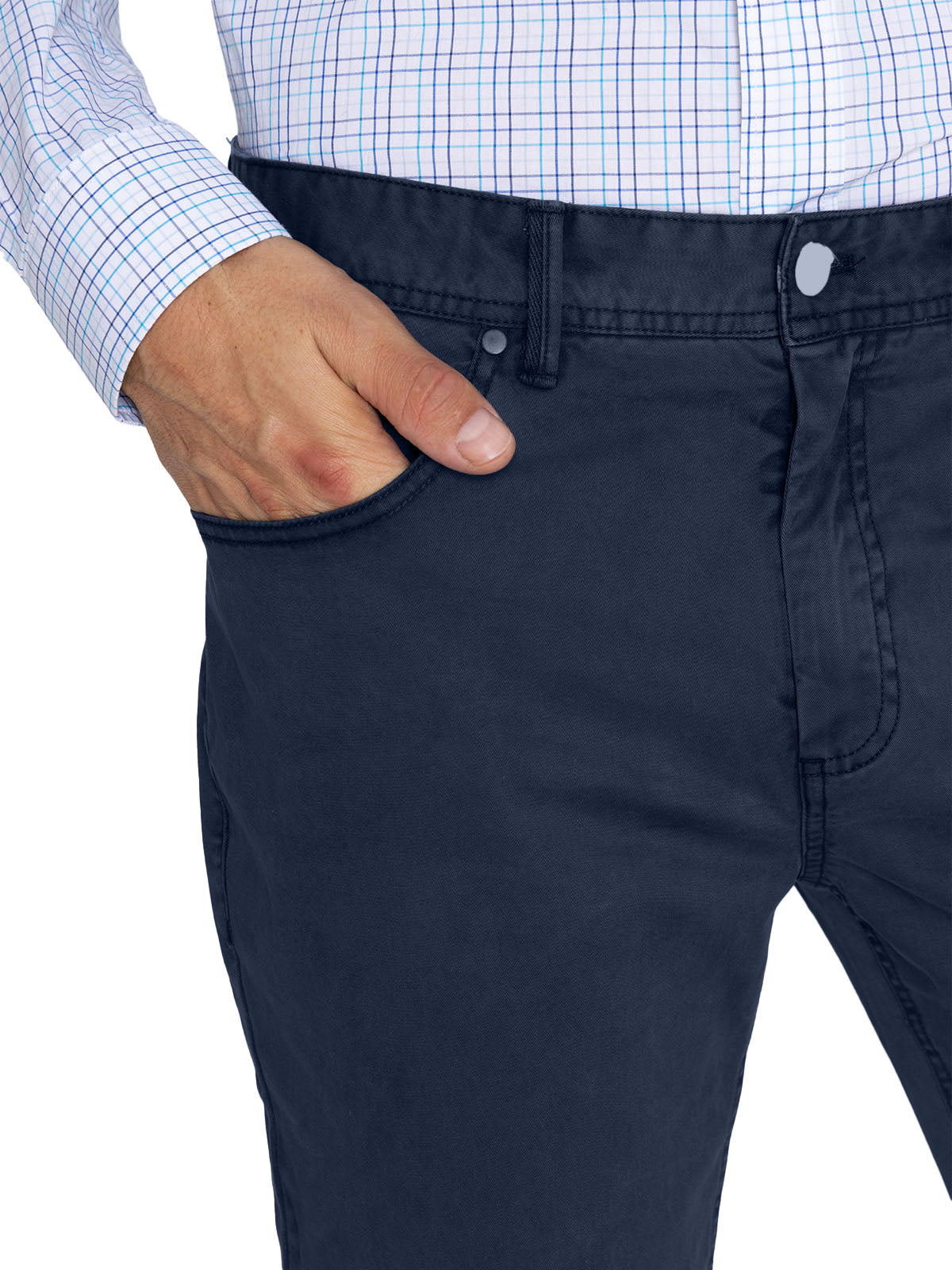 Pantalón Natural Flex Hombre Five Azul Rockford