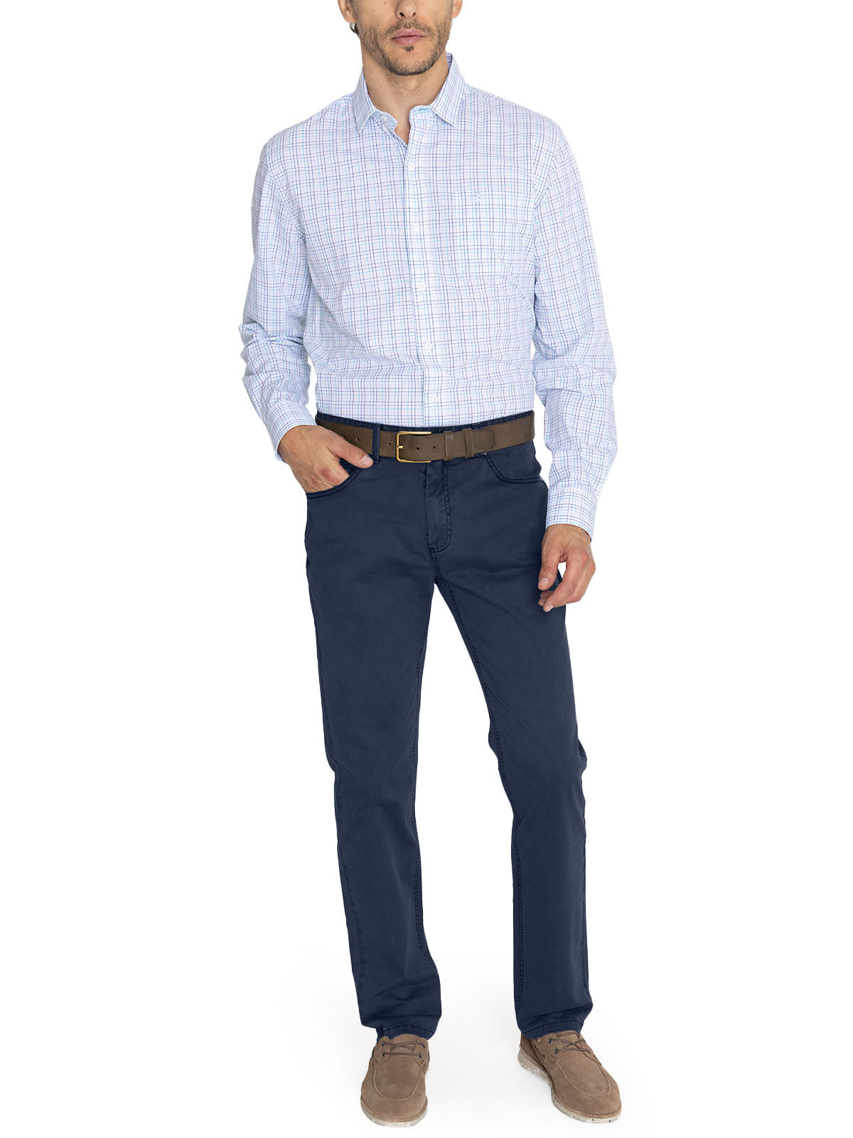 Pantalón Natural Flex Hombre Five Azul Rockford