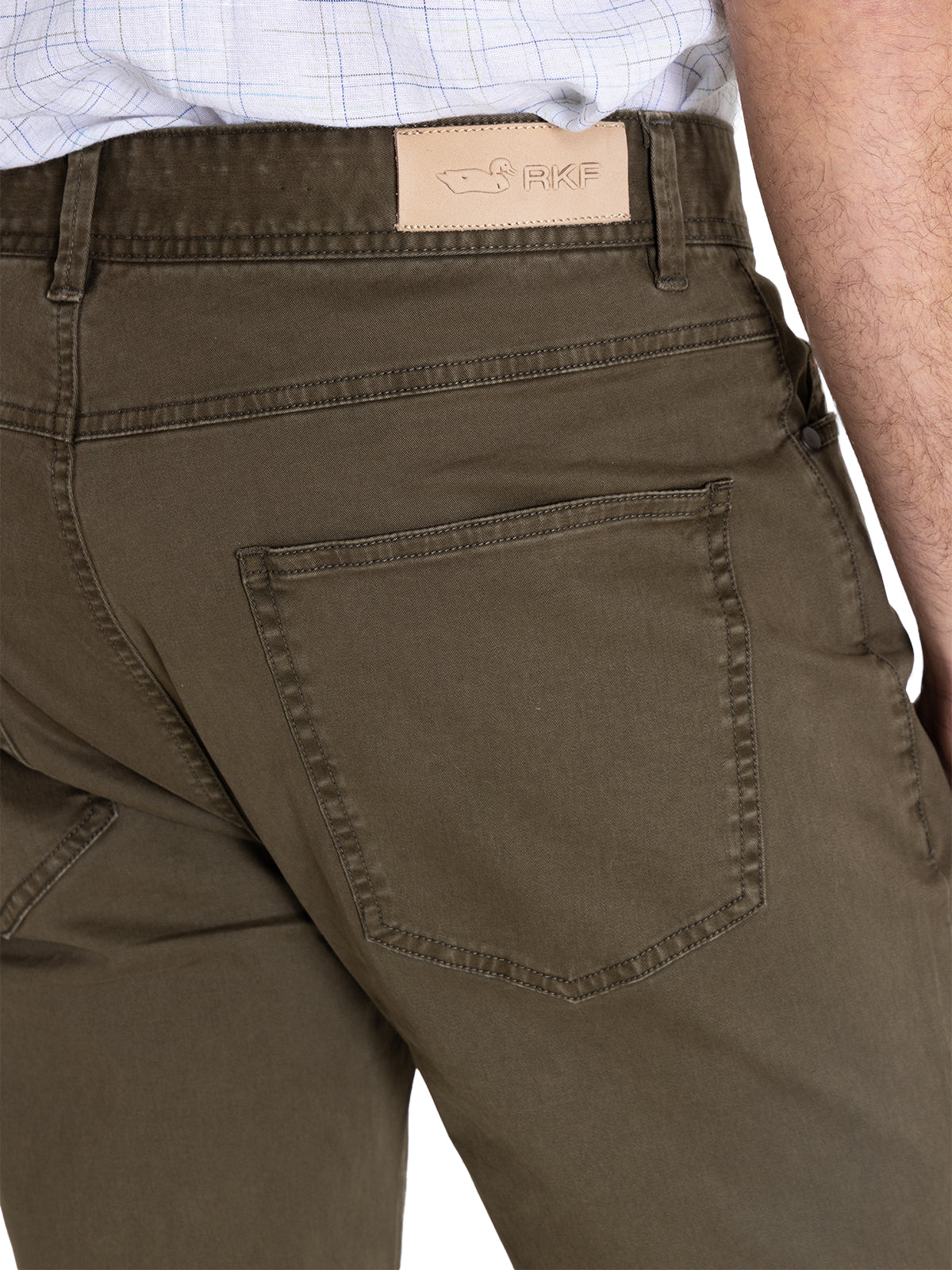 Pantalón Natural Flex Hombre Five Verde Oscuro Rockford
