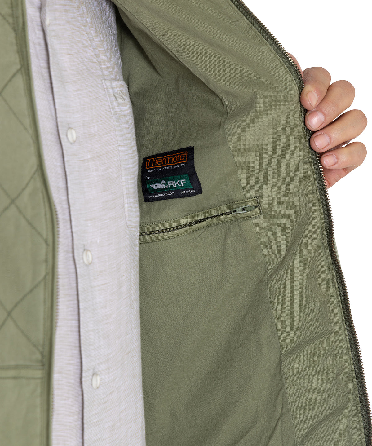Chaqueta Thermore Hombre Laurito Verde Rockford