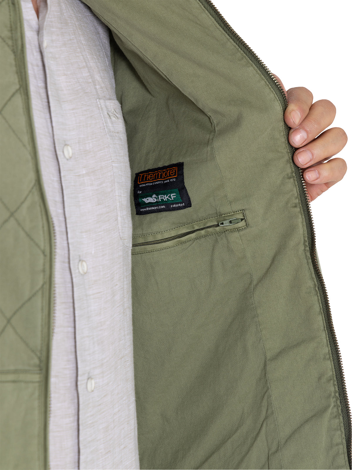 Chaqueta Thermore Hombre Laurito Verde Rockford