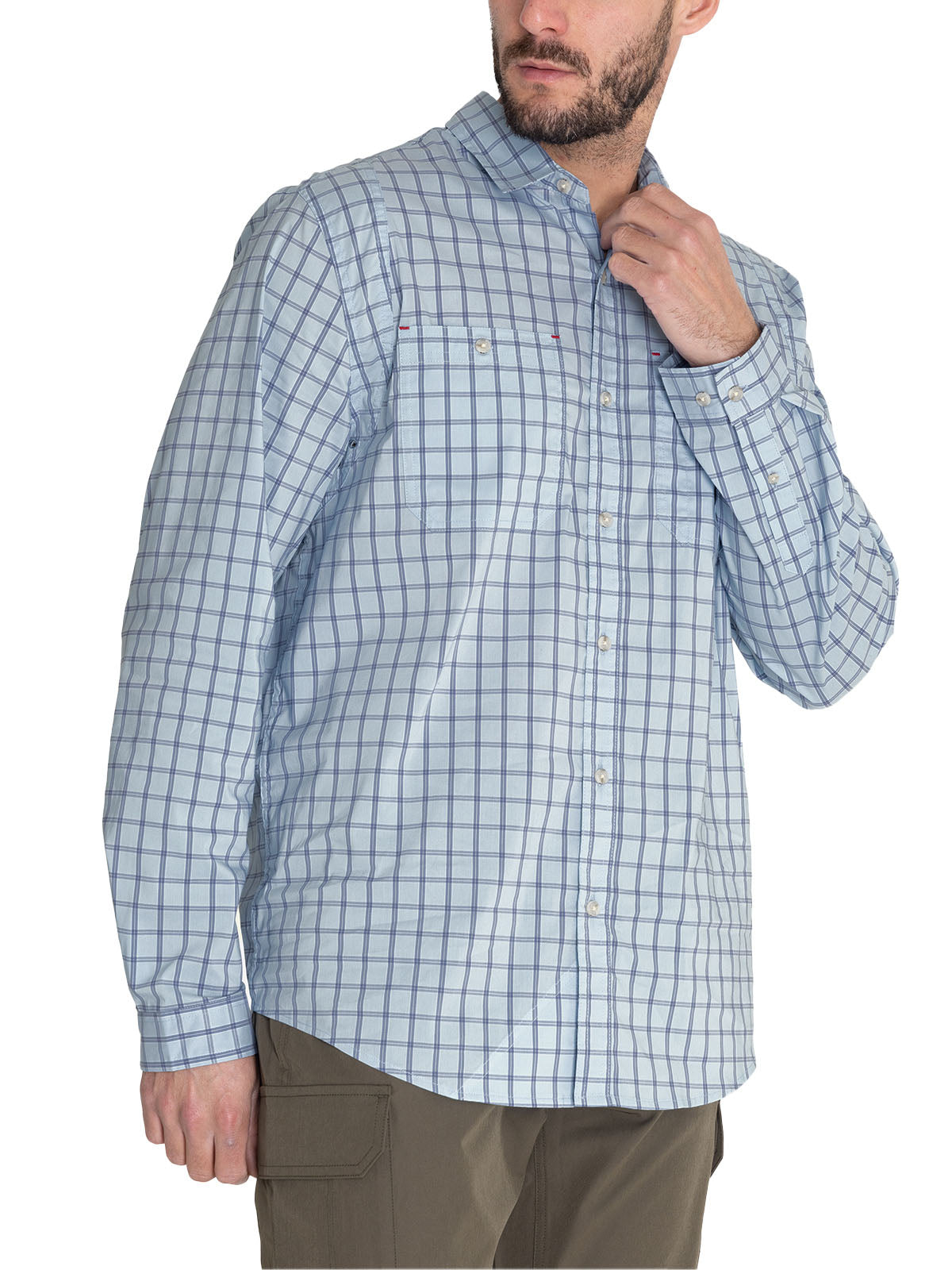 Camisa Upf Hombre Atacama Azul Rockford