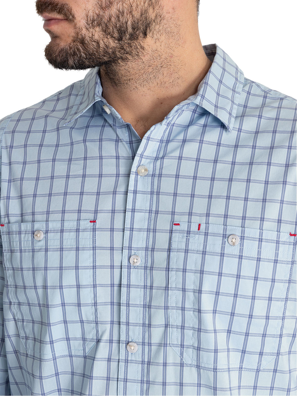 Camisa Upf Hombre Atacama Azul Rockford