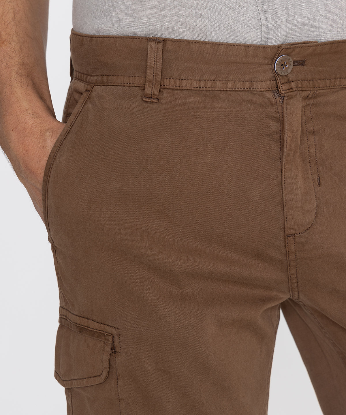 Short Tencel Hombre Kunapro Café Rockford