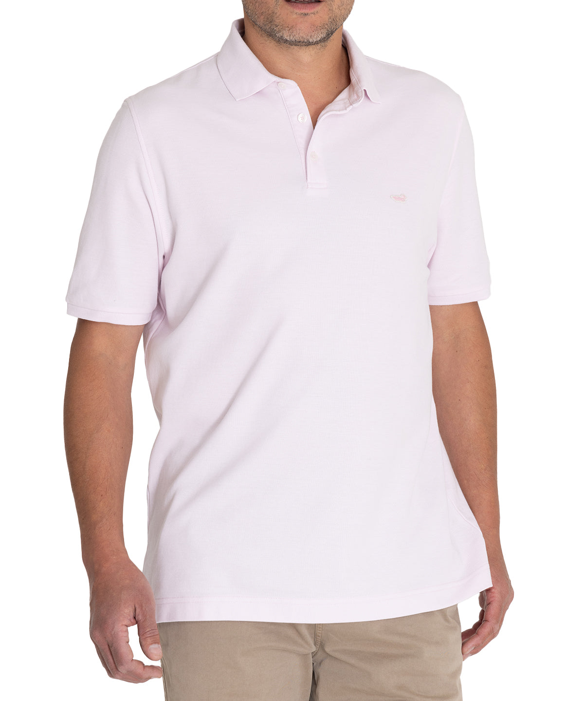 Polera Algodón Pima Hombre Newmitchel Rosado Rockford