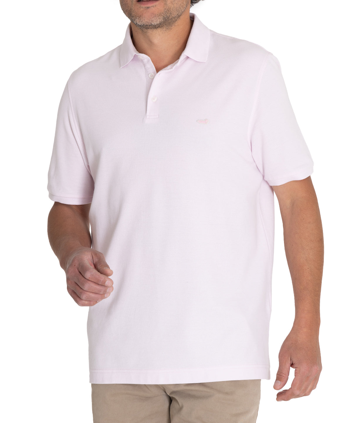 Polera Algodón Pima Hombre Newmitchel Rosado Rockford