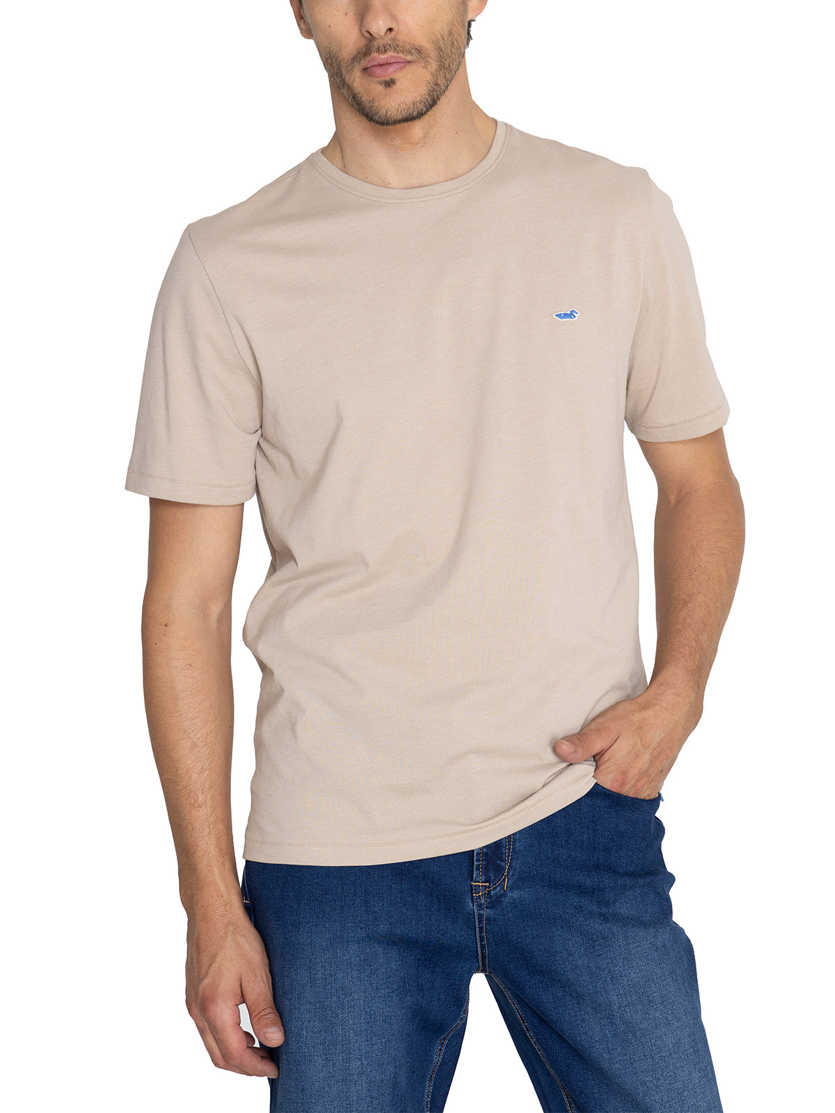 Polera Fibras Recicladas Hombre Native Gris Rockford