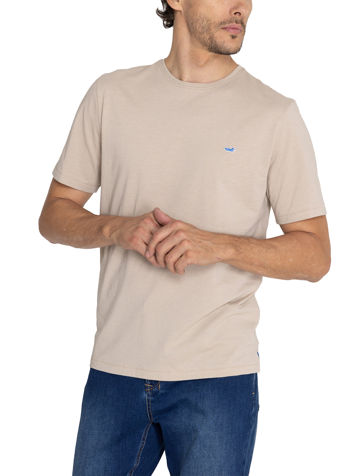 Polera Fibras Recicladas Hombre Native Gris Rockford