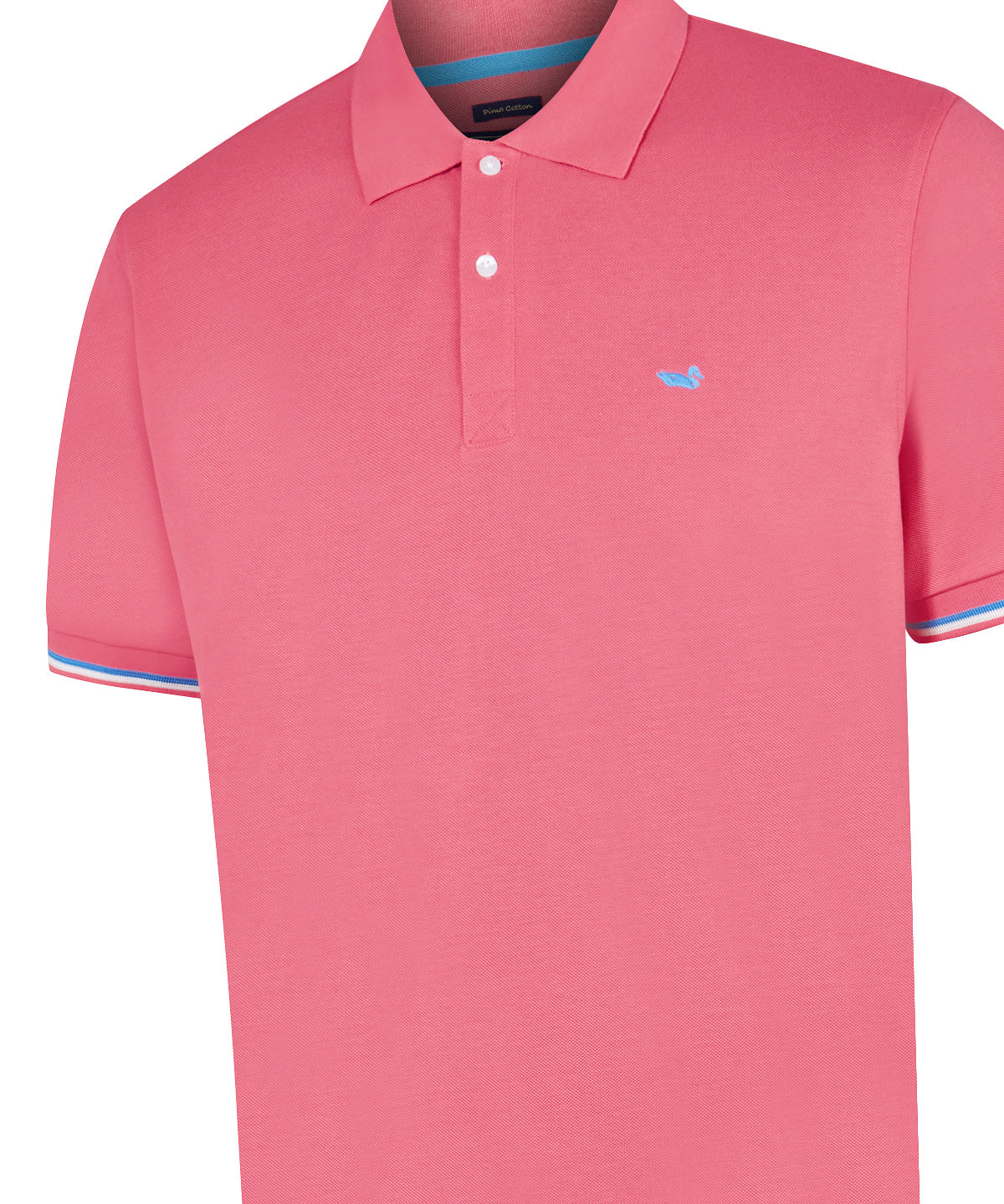 Polera Algodón Pima Hombre Mitchell Rosado Rockford