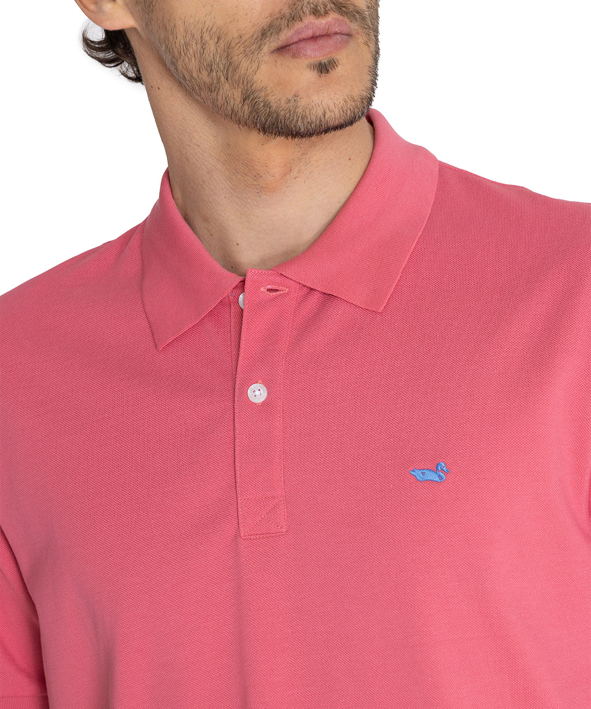 Polera Algodón Pima Hombre Mitchell Rosado Rockford