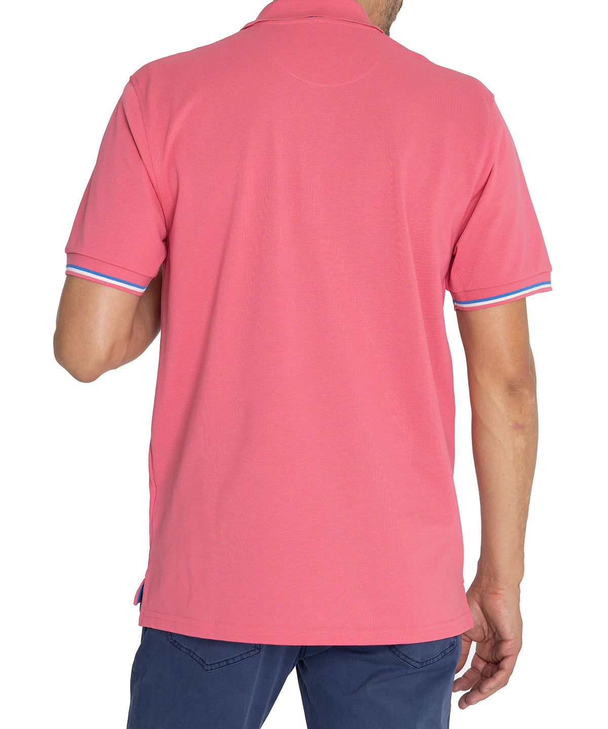 Polera Algodón Pima Hombre Mitchell Rosado Rockford