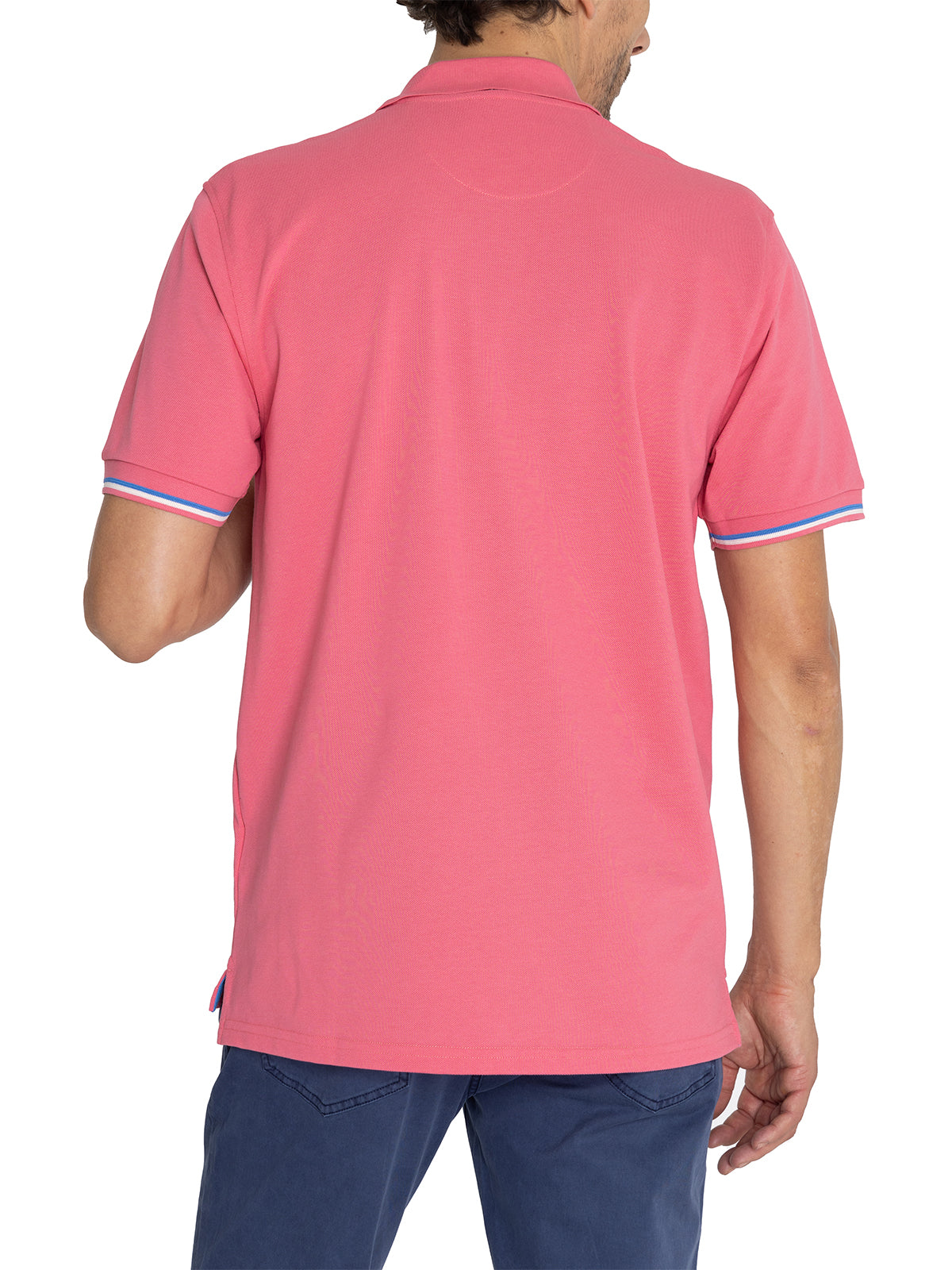 Polera Algodón Pima Hombre Mitchell Rosado Rockford