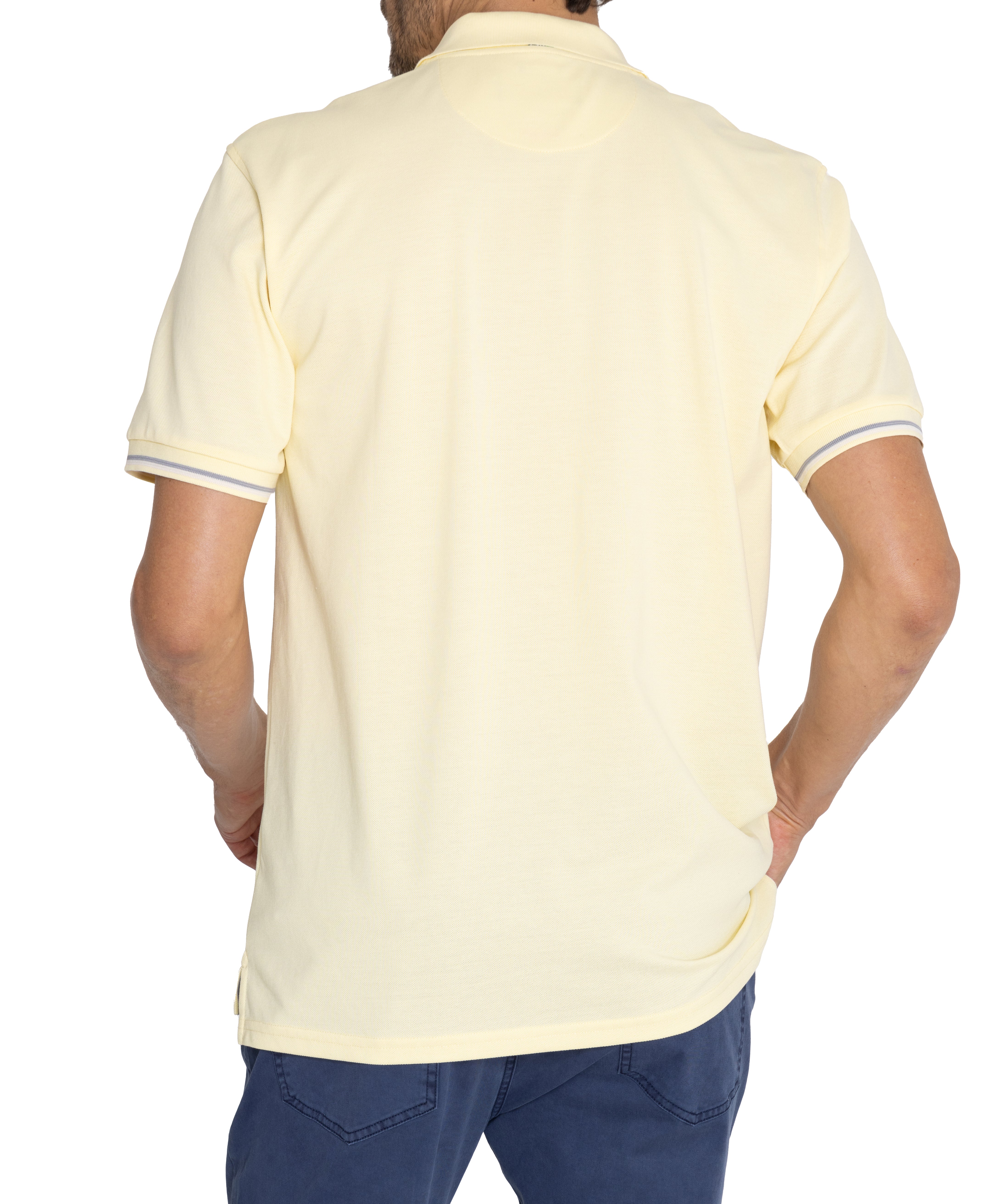 Polera Algodón Pima Hombre Mitchell Amarillo Rockford