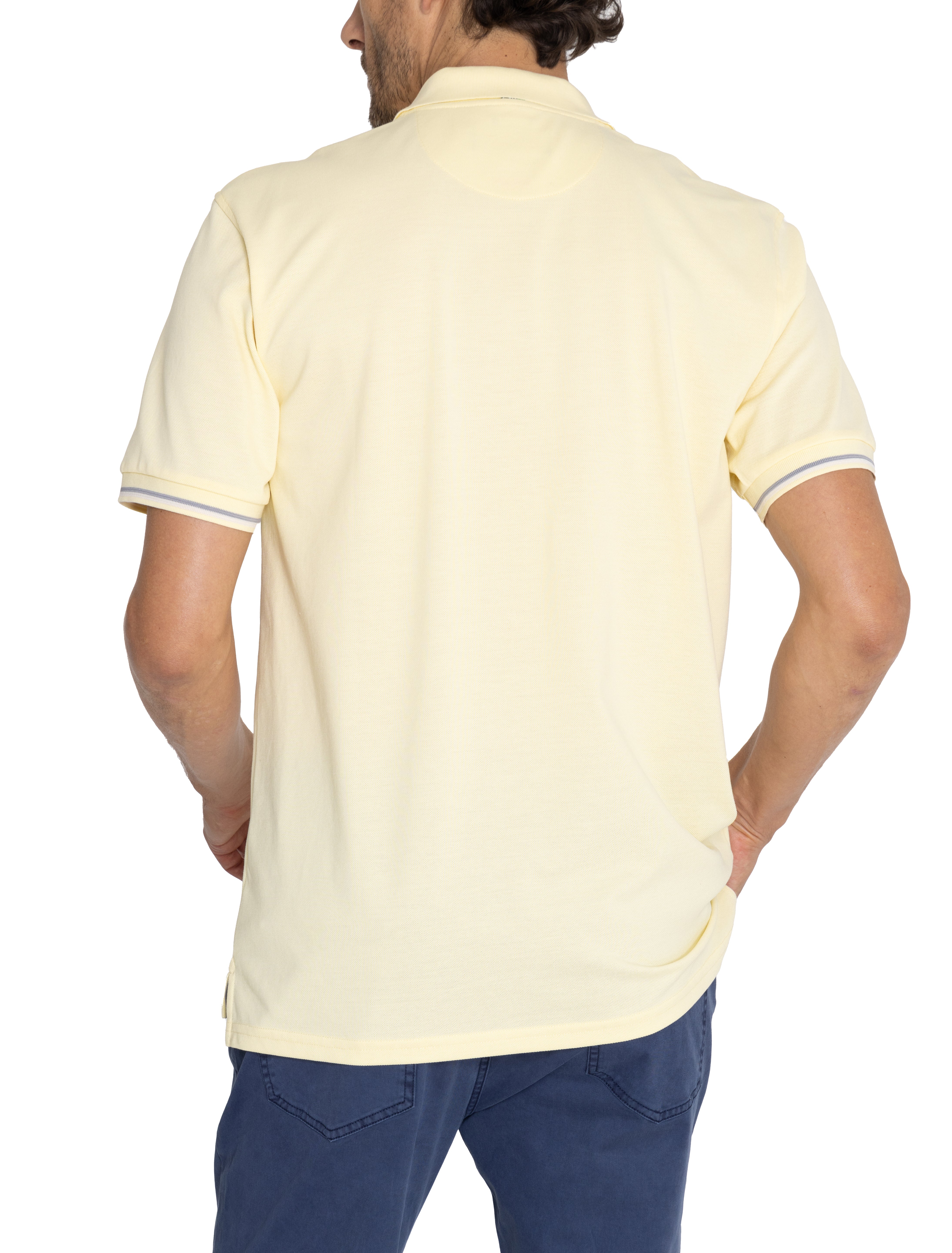 Polera Algodón Pima Hombre Mitchell Amarillo Rockford