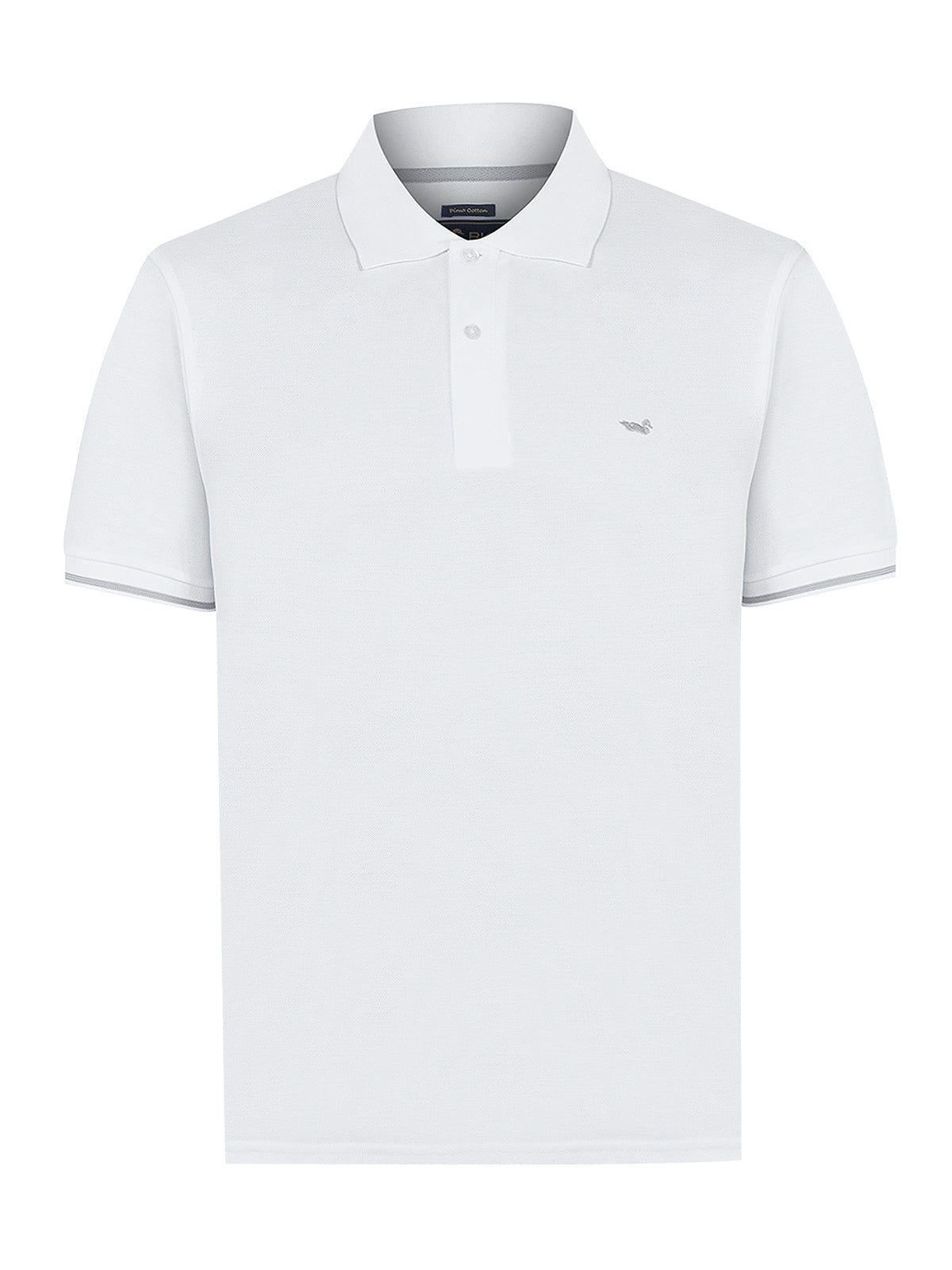 Polera Algodón Pima Hombre Mitchell Blanco Rockford