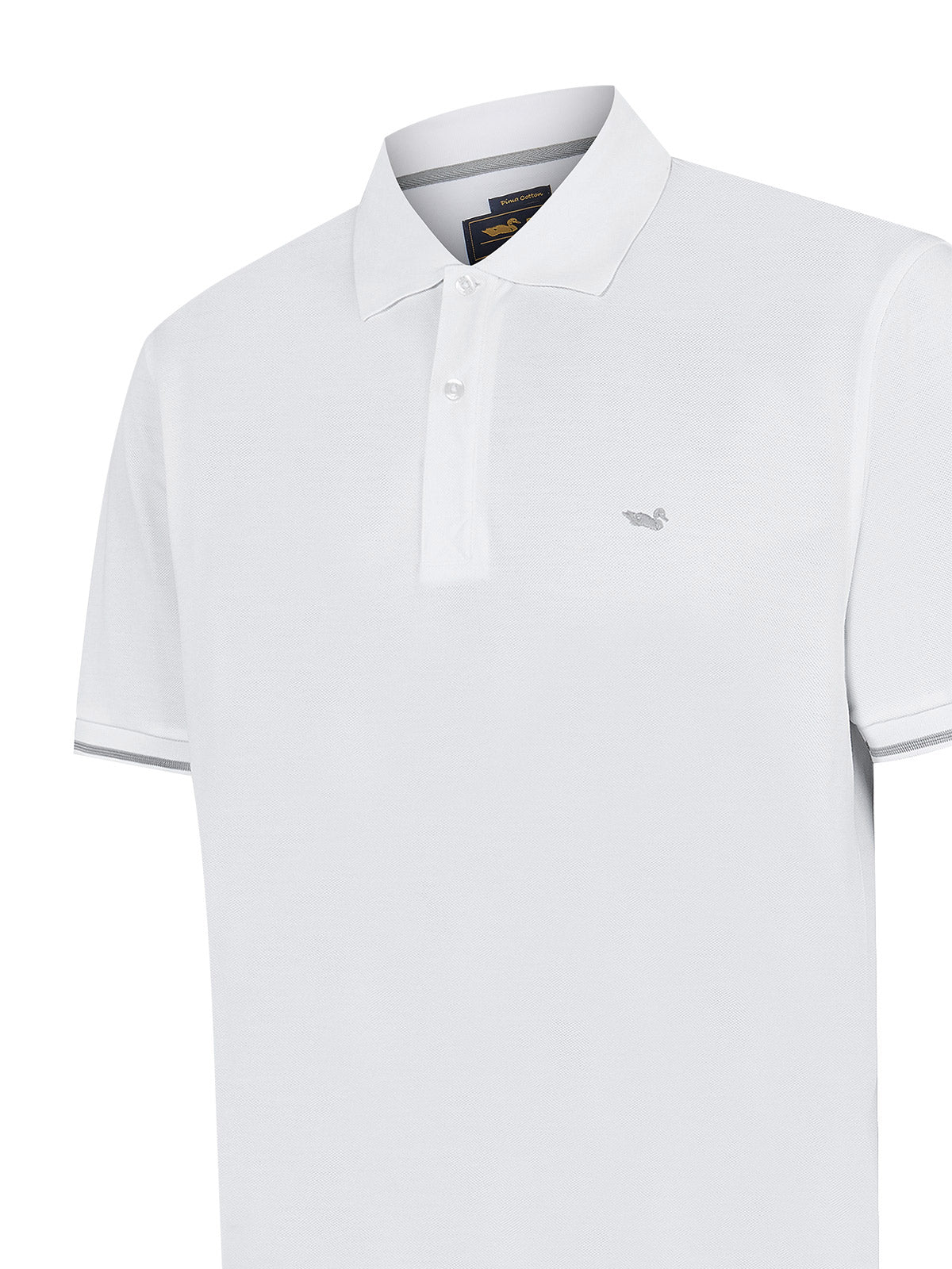 Polera Algodón Pima Hombre Mitchell Blanco Rockford
