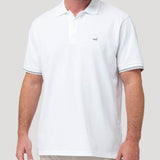Polera Algodón Pima Hombre Mitchell Blanco Rockford