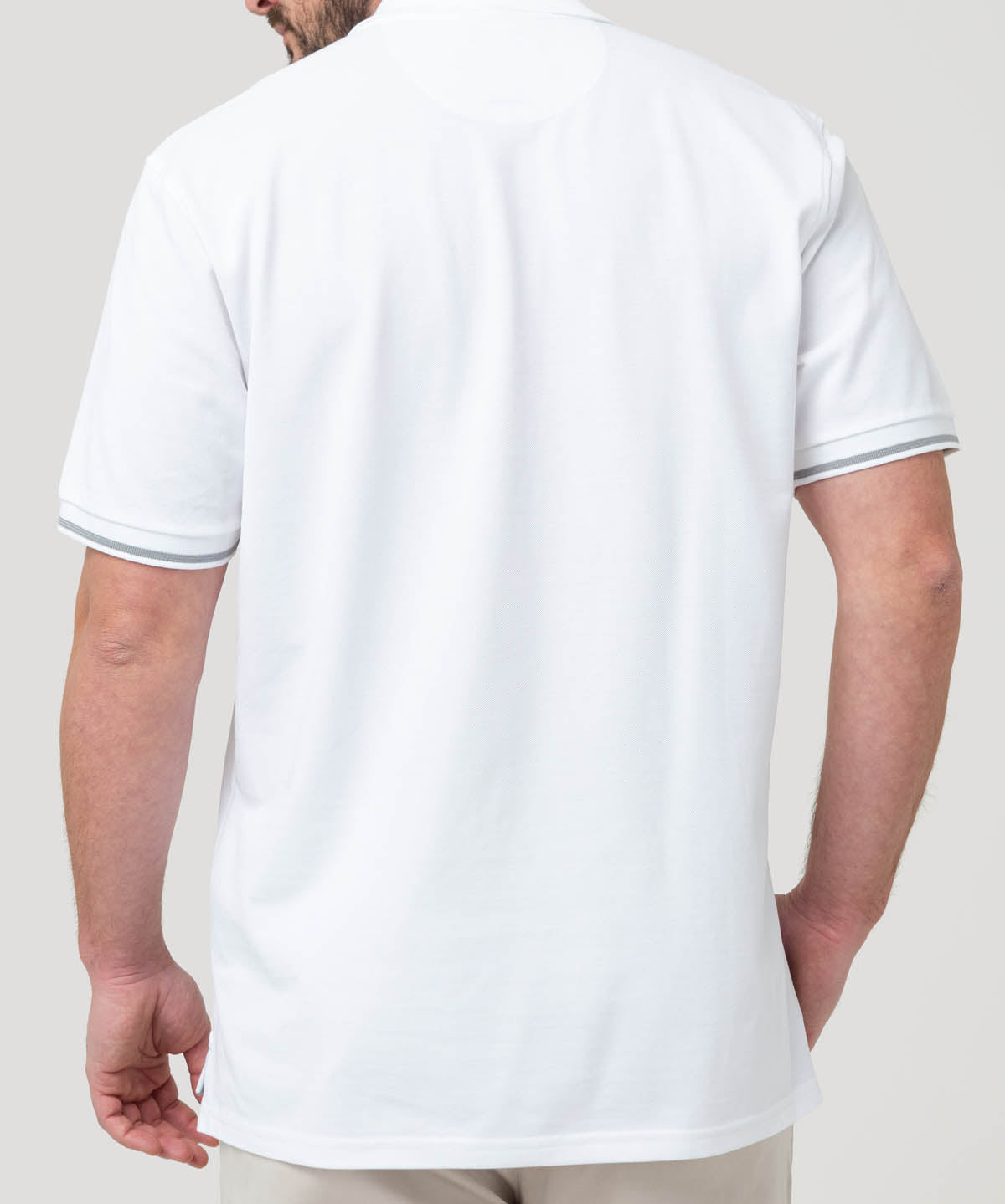 Polera Algodón Pima Hombre Mitchell Blanco Rockford