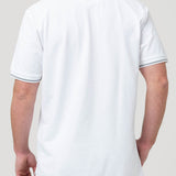 Polera Algodón Pima Hombre Mitchell Blanco Rockford