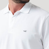 Polera Algodón Pima Hombre Mitchell Blanco Rockford