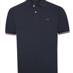 Polera Algodón Pima Hombre Mitchell Azul Rockford