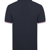 Polera Algodón Pima Hombre Mitchell Azul Rockford