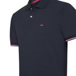 Polera Algodón Pima Hombre Mitchell Azul Rockford