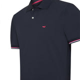 Polera Algodón Pima Hombre Mitchell Azul Rockford