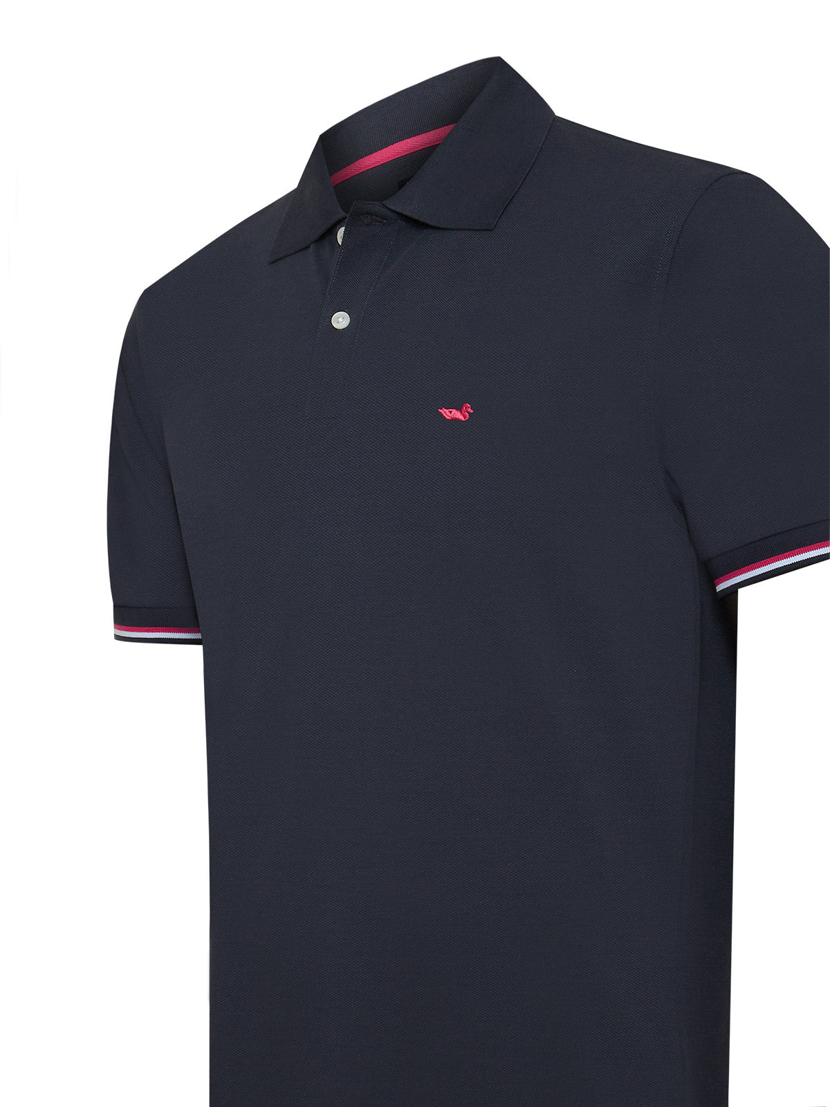Polera Algodón Pima Hombre Mitchell Azul Rockford