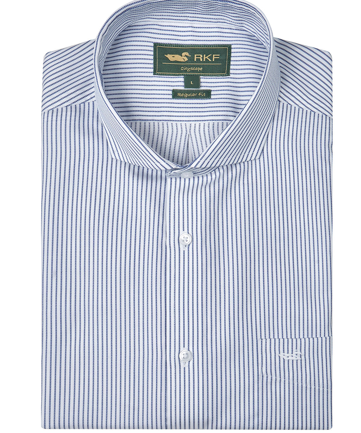Camisa Cuello Italiano Hombre Easylife Celeste Rockford