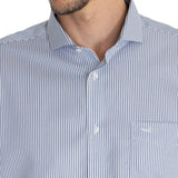 Camisa Cuello Italiano Hombre Easylife Celeste Rockford