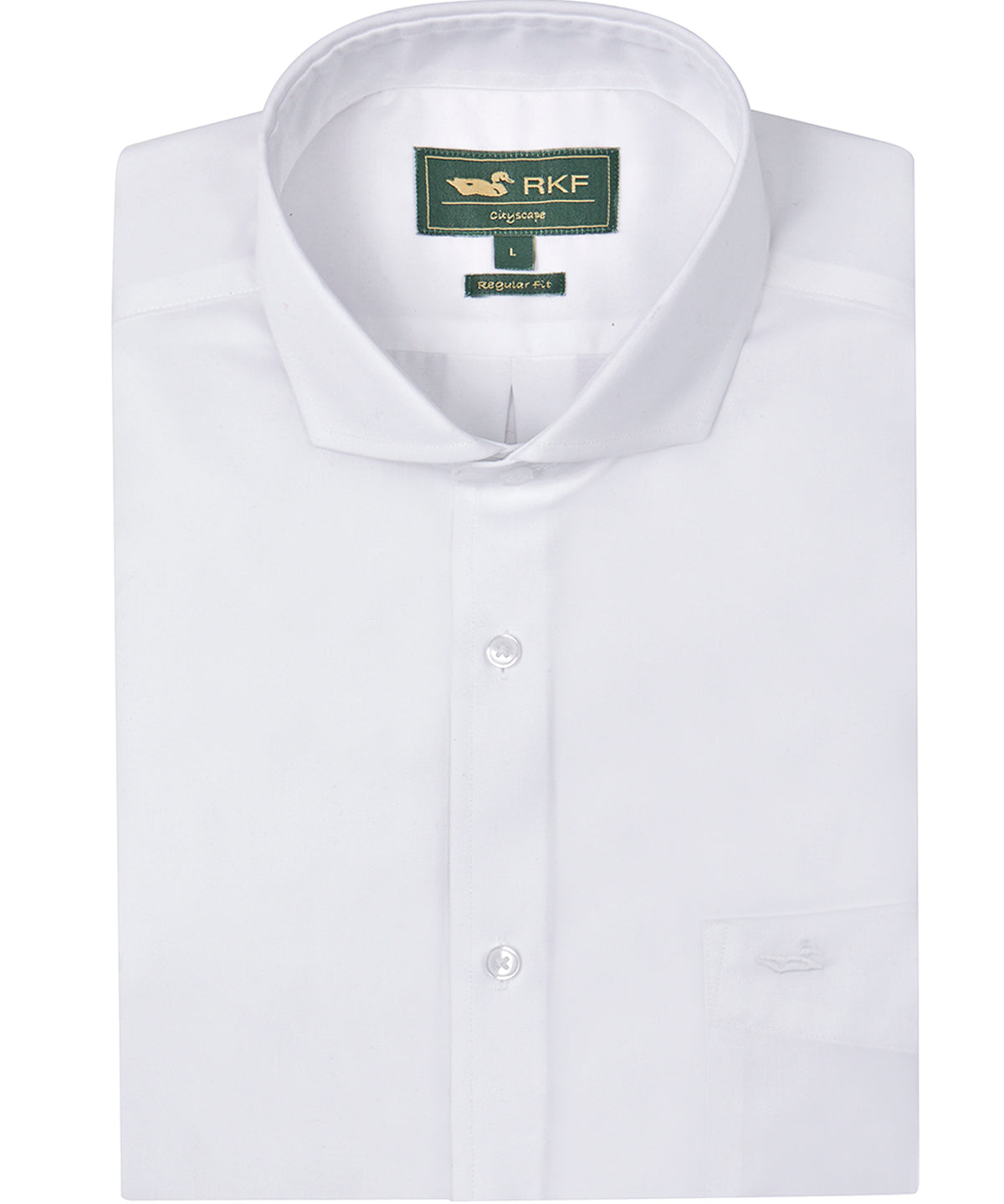 Camisa Cuello Italiano Hombre E.Lifesolid Blanco Rockford