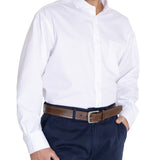 Camisa Cuello Italiano Hombre E.Lifesolid Blanco Rockford