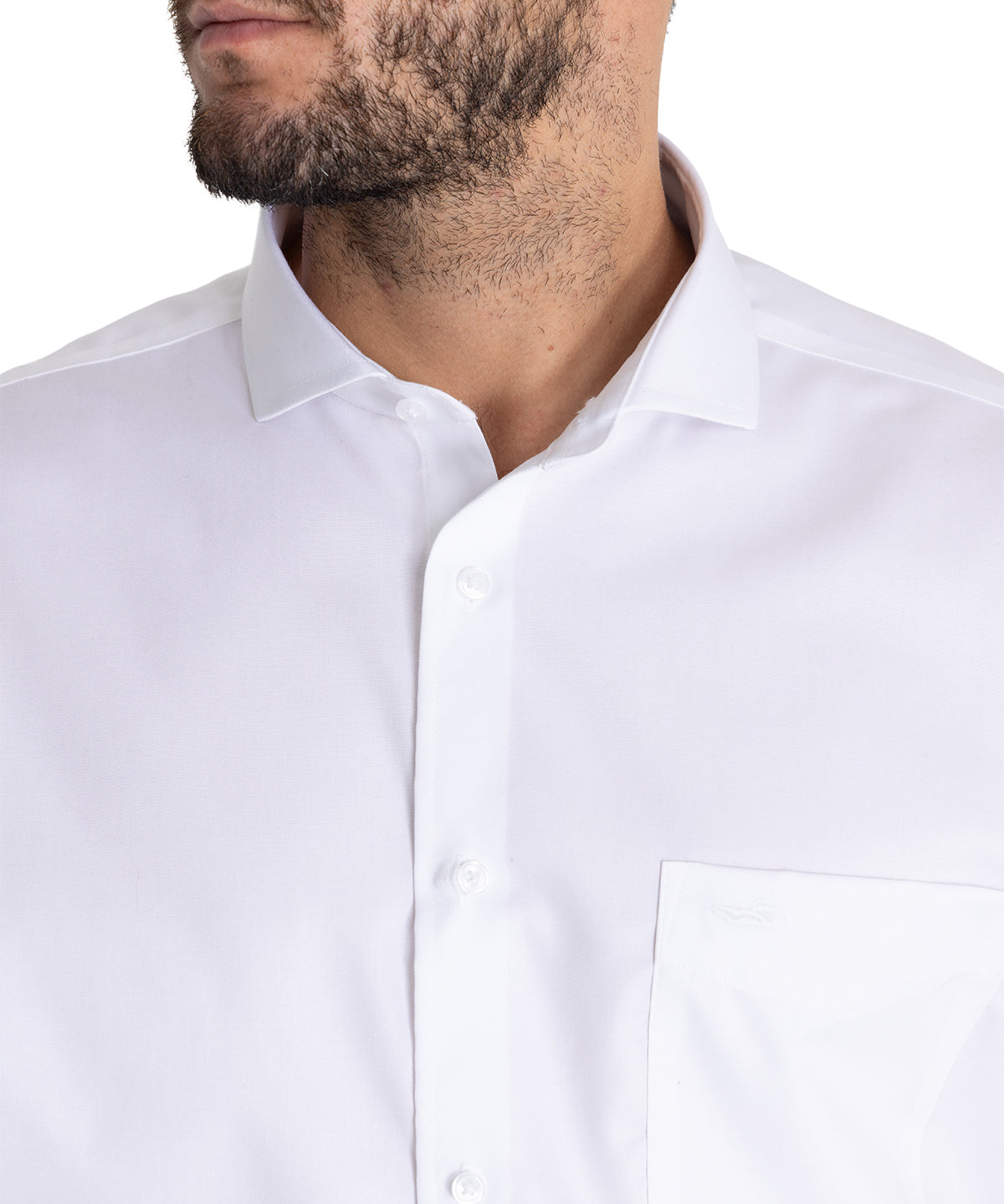 Camisa Cuello Italiano Hombre E.Lifesolid Blanco Rockford