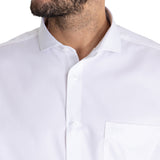 Camisa Cuello Italiano Hombre E.Lifesolid Blanco Rockford