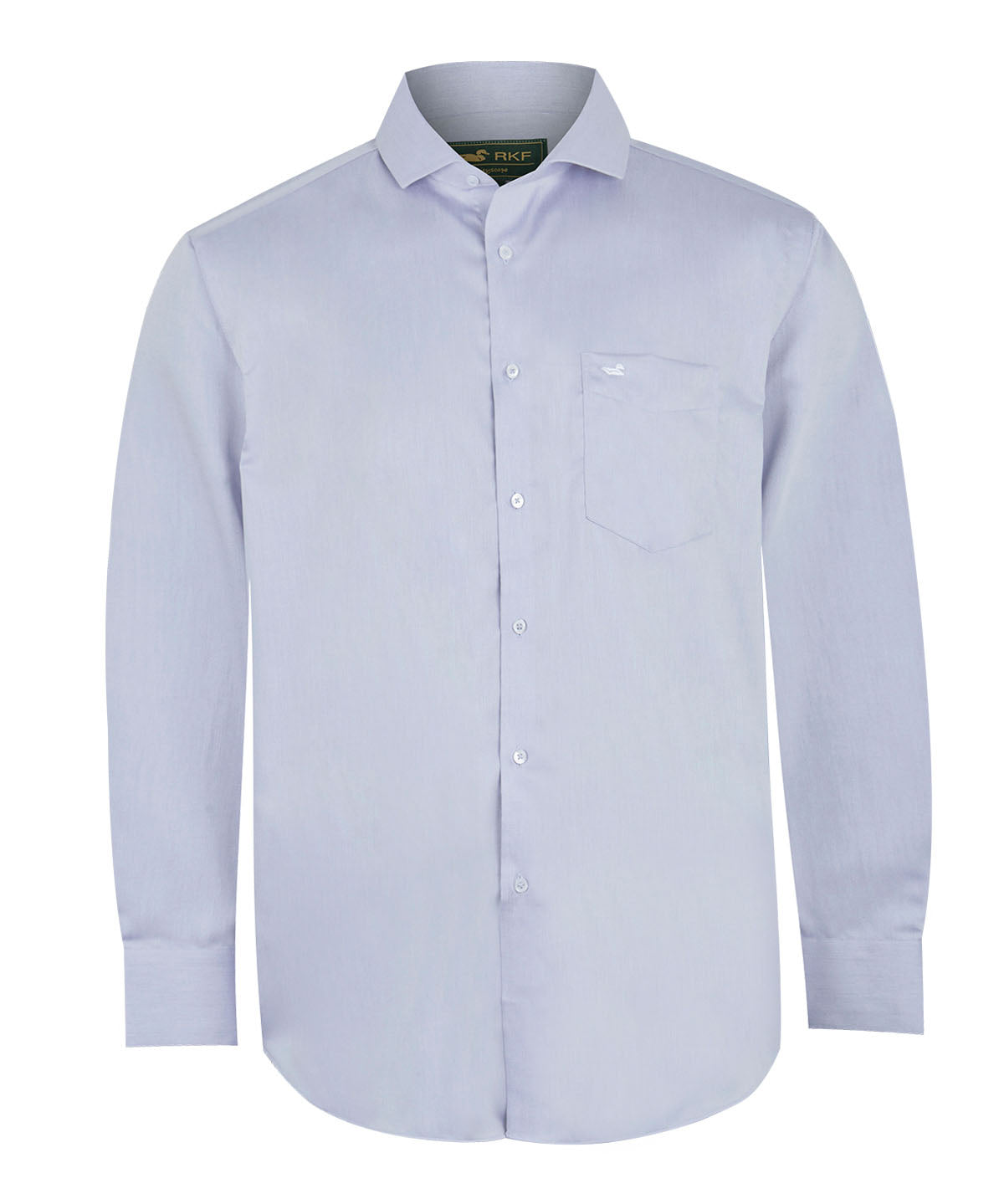 Camisa Cuello Italiano Hombre E.Lifesolid Celeste Rockford