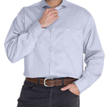 Camisa Cuello Italiano Hombre E.Lifesolid Celeste Rockford