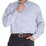 Camisa Cuello Italiano Hombre E.Lifesolid Celeste Rockford